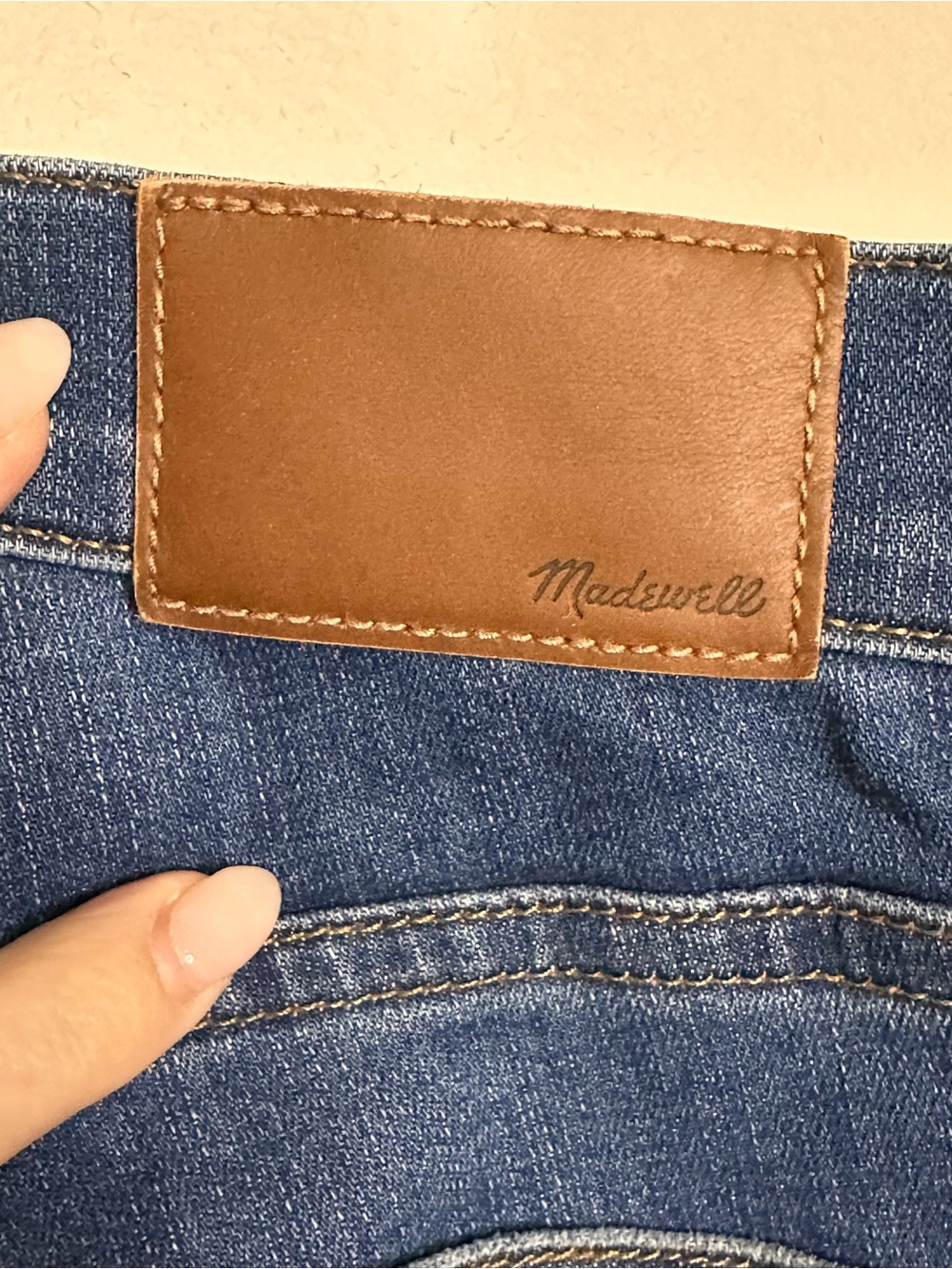 Madewell 9” High-Rise Skinny Jeans Size 26 Medium Wash Stretch Denim 27” Inseam - Picture 5 of 5